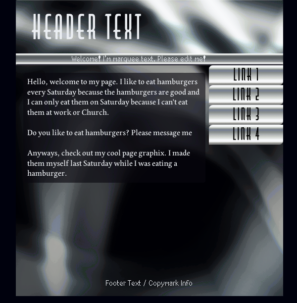 A page featuring abstract black-and-white visuals